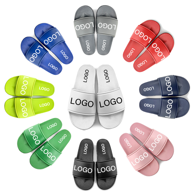 Greatshoe fashion brand slides mens sandals pvc low price breathing shoes men leather slippers