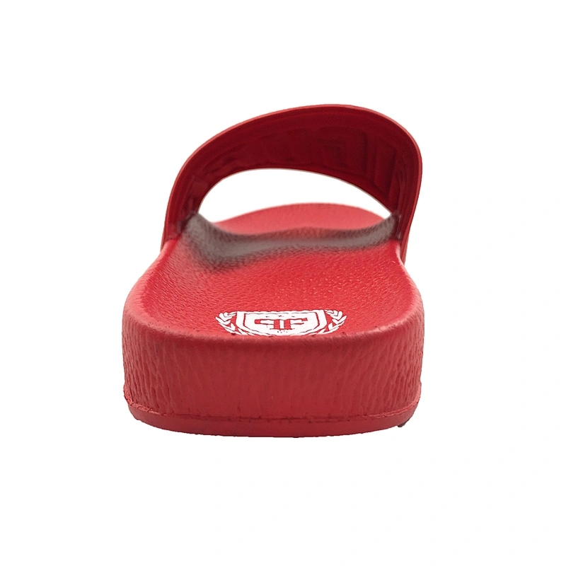 Greatshoe exported good quality flat lightweight fashion plain black slide sandals sliders slippers men