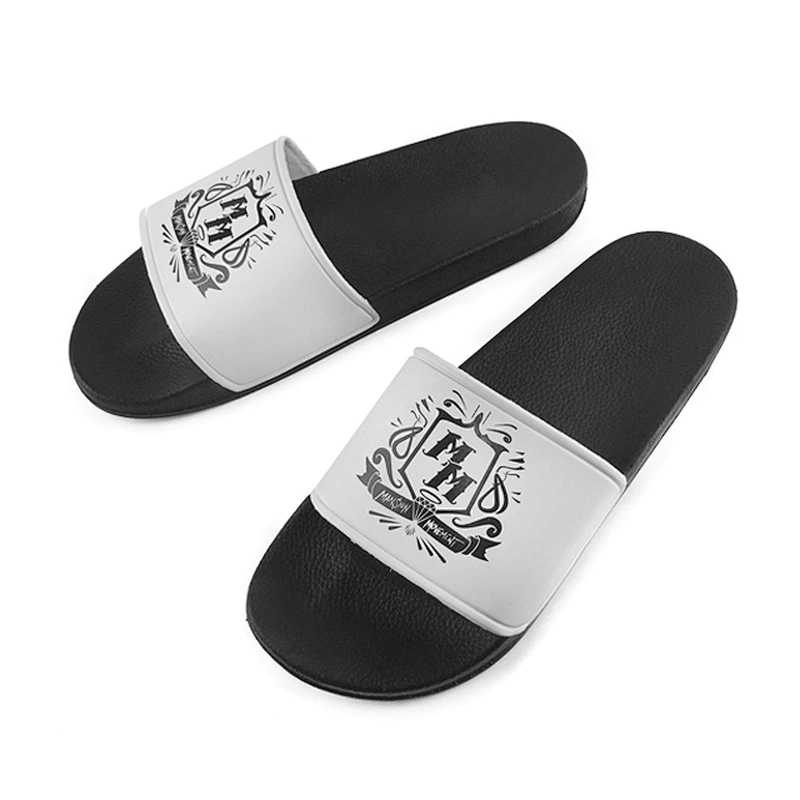 Greatshoe 2020  little wholesale custom logo slippers men PVC slide sandal