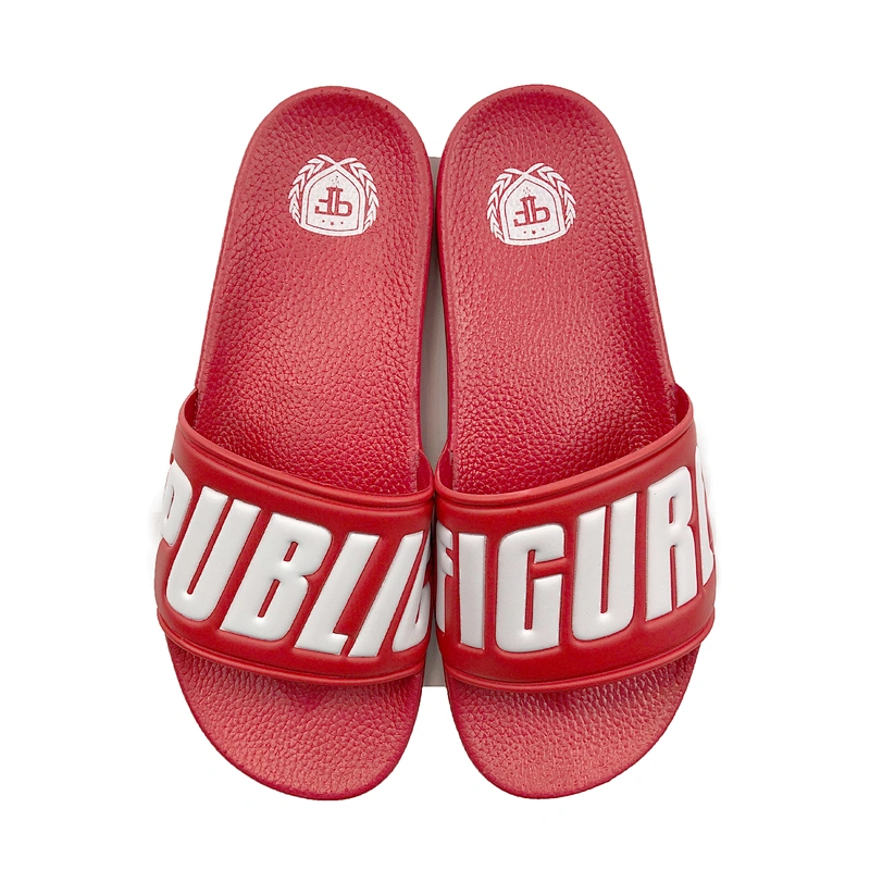 Greatshoe exported good quality flat lightweight fashion plain black slide sandals sliders slippers men