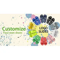 Greatshoes custom logo slides sandals pvc sole comfortable slides footwear slippers sandals