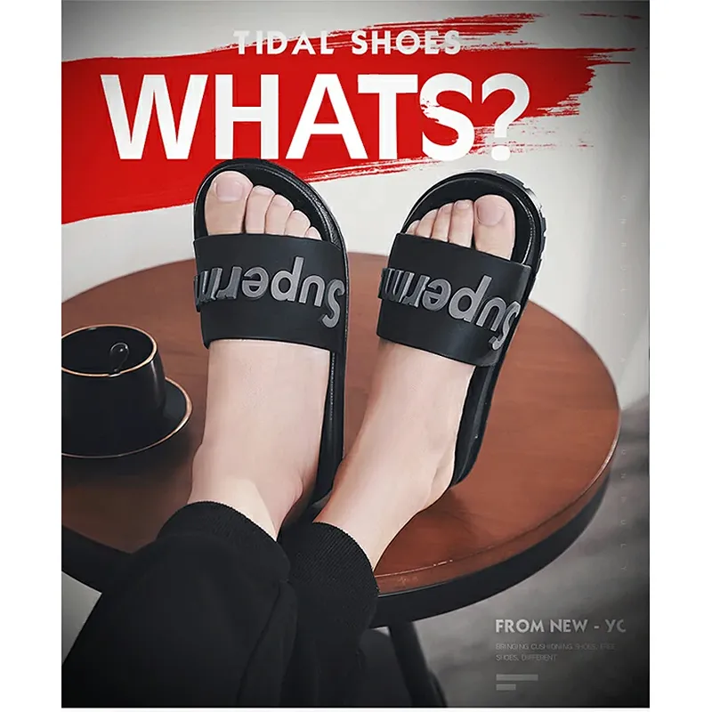 Greatshoe new designer OEM slippers for men slides sandals custom logo unisex men slides footwear sandals slipper shoes