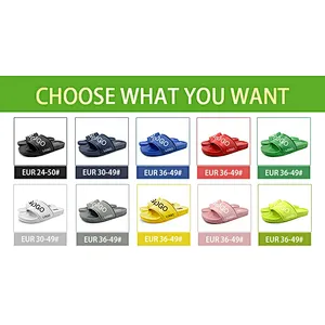 Greatshoes custom logo slides sandals pvc sole comfortable slides footwear slippers sandals