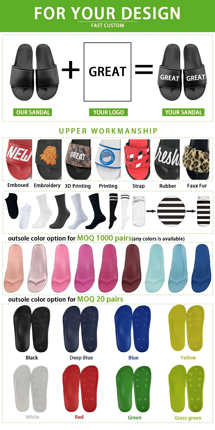 black slides sandals