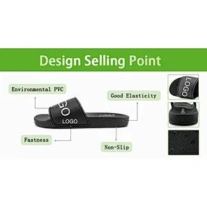 Greatshoes custom logo slides sandals pvc sole comfortable slides footwear slippers sandals