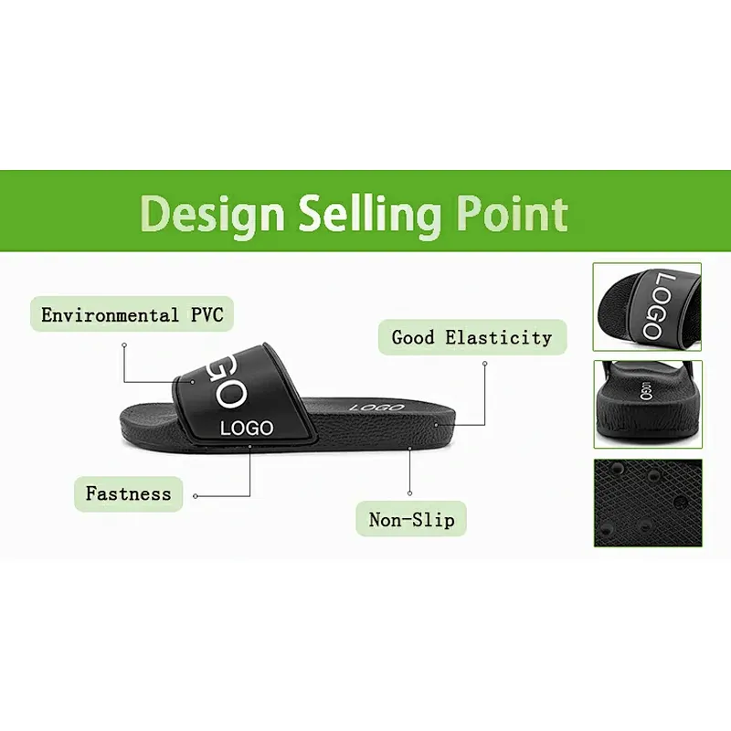 Greatshoes custom logo slides sandals pvc sole comfortable slides footwear slippers sandals