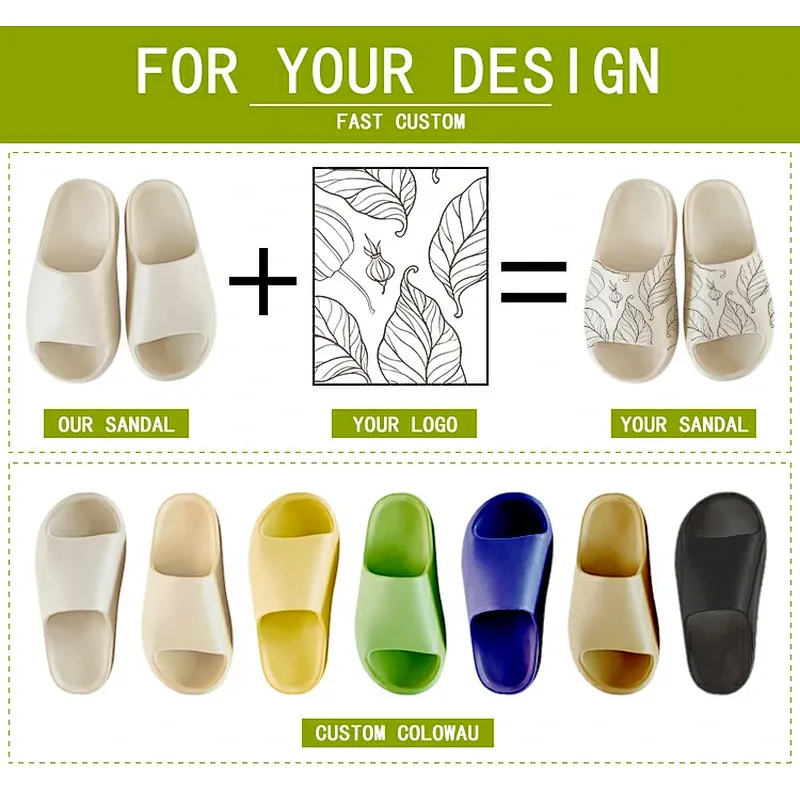 Slides Sandal black slides customize logo men slides shoes for women slides slipper