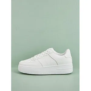 Greatshoes school white leather sneakers for women and men rubber sole lace up model footwear men sports shoes
