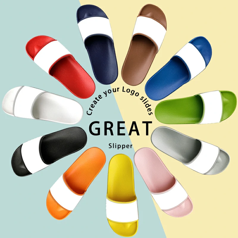 hot sale men beach slippers shoes men printing emboss slides sandals for unisex beach outdoor and indoor home women slippers kids slides