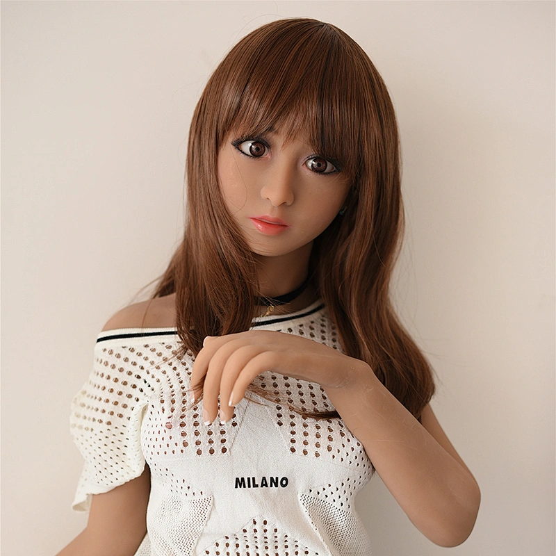 Realistic Pussy Vagina Double Toys Sex Adult Love Doll Chocolate Brown Skin Silicone Sex Doll 150CM