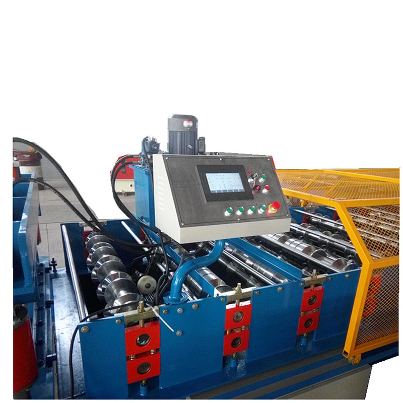 Color steel metal roof panel sheet tile making cold roll forming machine