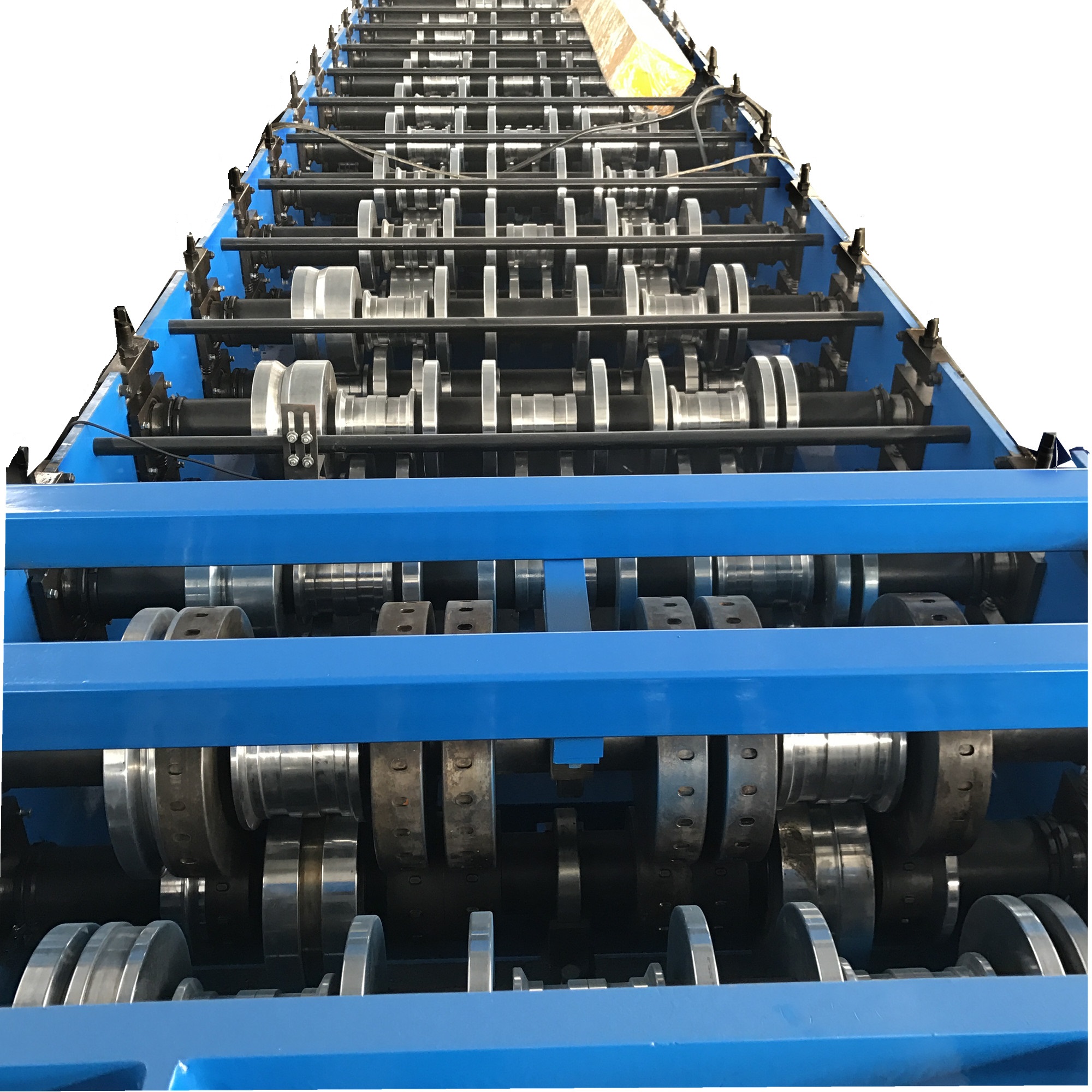Combined 80 deep round shouldered trapezoidal combined composite profile floor decking machine