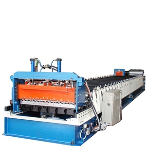 Corrugated sheet roll forming machine
