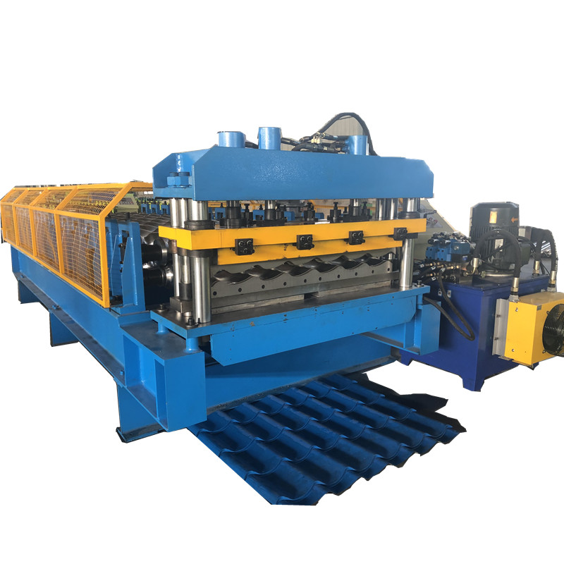 Step tile glazed tile rolling forming machine