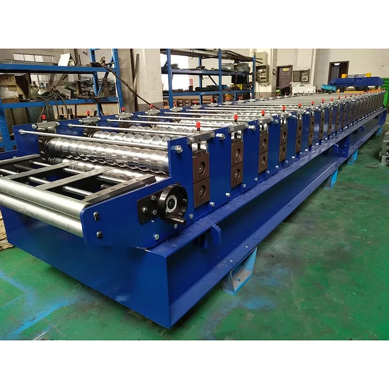 Widespan roofing sheet roll forming machine