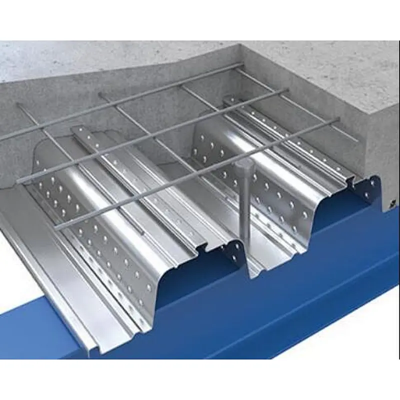 Combined 80 deep round shouldered trapezoidal combined composite profile floor decking machine