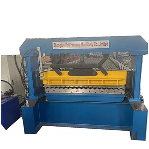 1220/ 1450 mm cladding corrugated roofing sheet tile making machine for India market