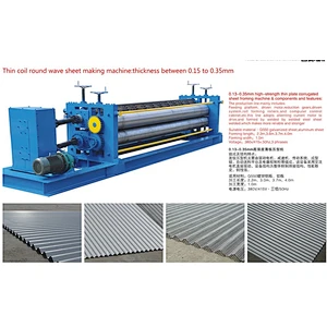 Thin sheet horizontal round wave making machine