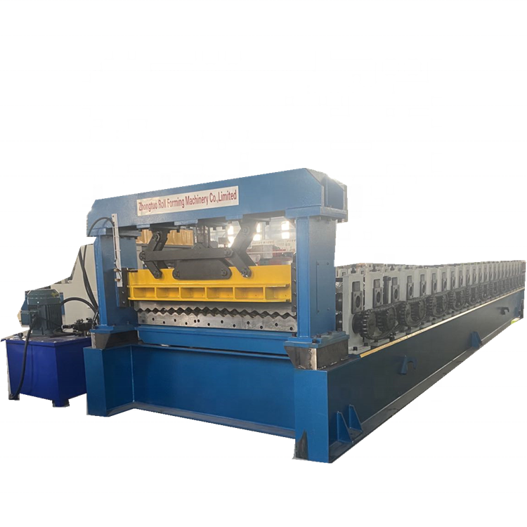 1220/ 1450 mm cladding corrugated roofing sheet tile making machine for India market