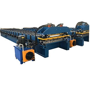 Popular design metal roofing sheet machine trapezoidal sheet roll forming machine