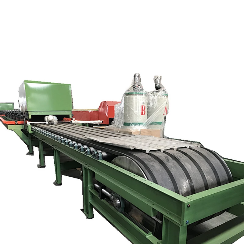 Sandwich panel making machine, wall and roof panel roll forming machine line, Discontinuous PU sandwich panel machine