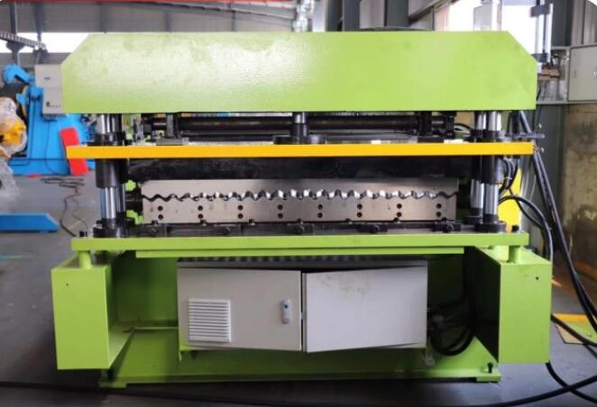 Aluminium corrugated sheet tile making machinery