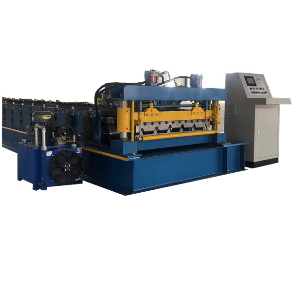 Widespan roofing sheet roll forming machine