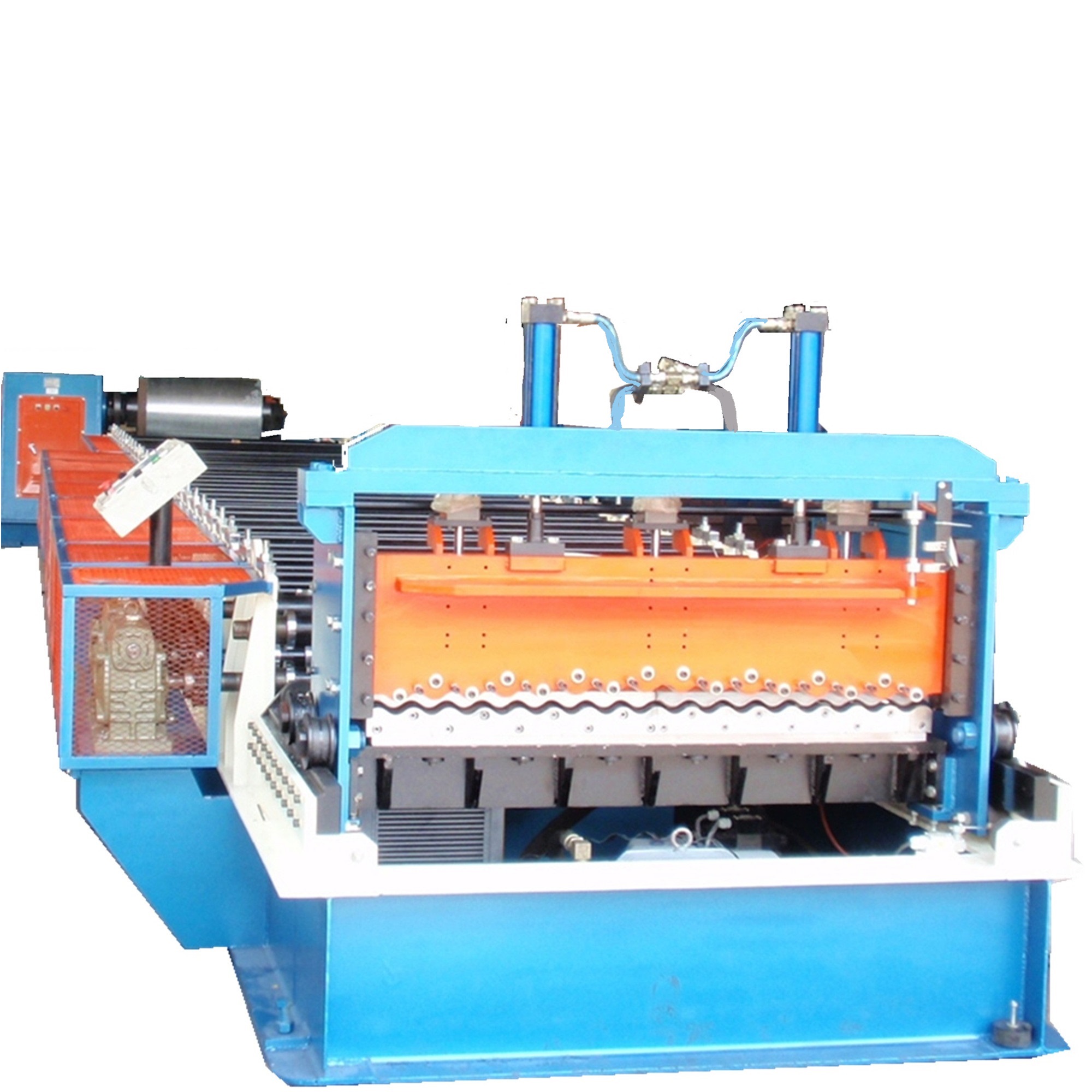 Corrugated sheet roll forming machine