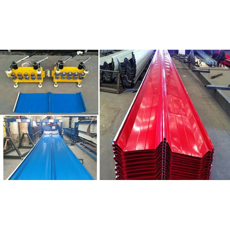 Screwless Roof Panels - Multi - Lok 430 Roofing Sheets Rolling Forming Machine