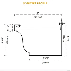 5 Inch Rain Gutters Rolling Forming Machine