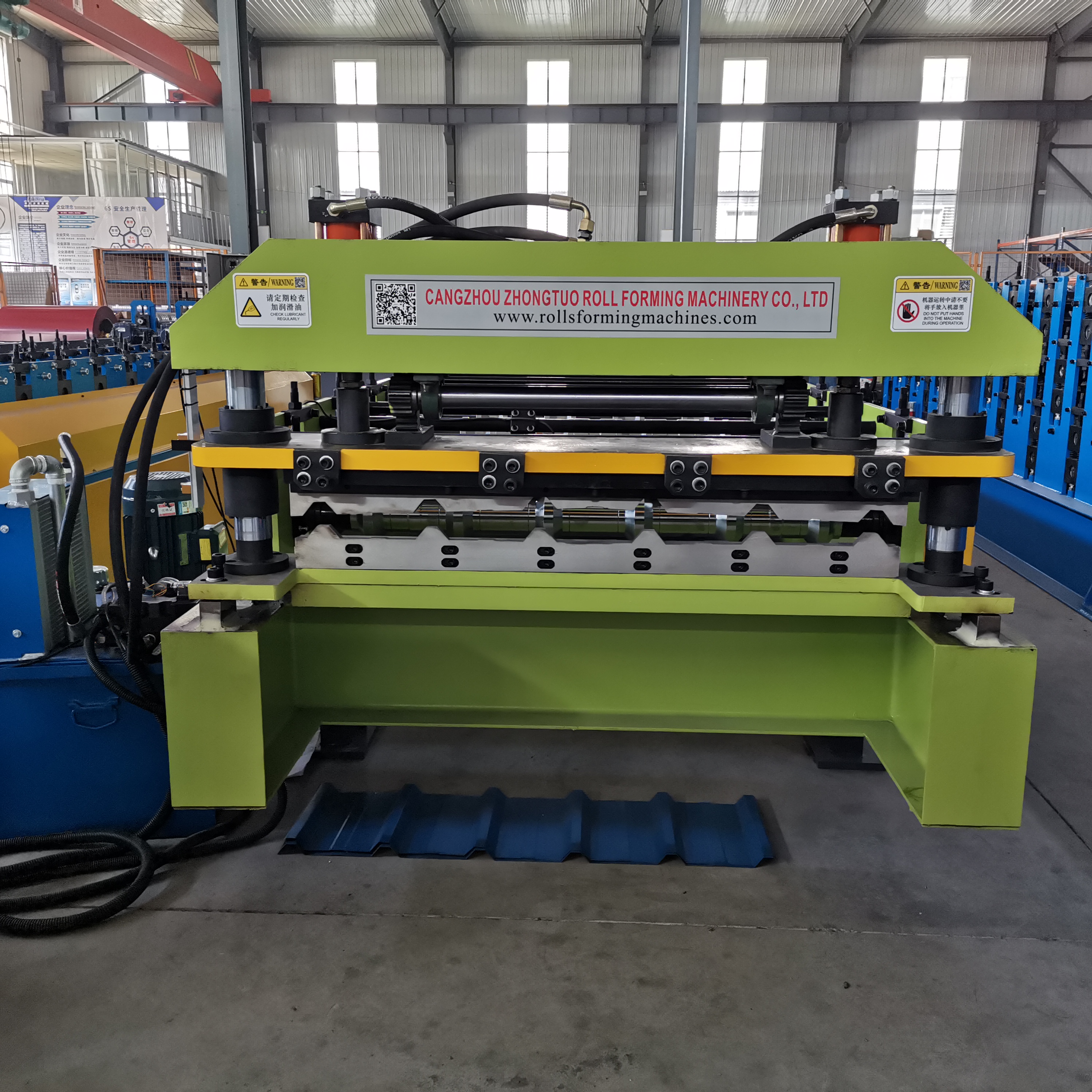 TR35/200 Trapezoidal Profile Roofing Sheet Roll Forming Machine for UAE