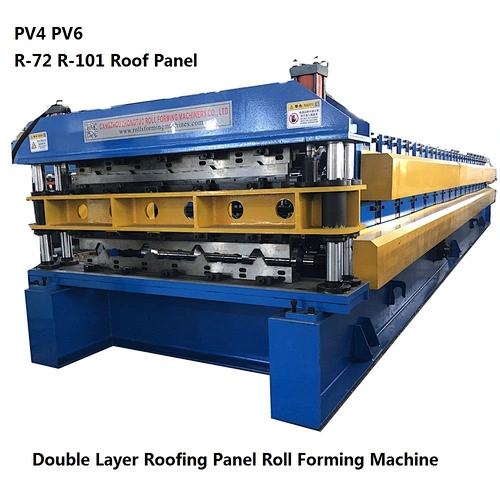 PV4 PV6 R101 TR4 Double Layer Roof Panel Roll Forming Machine