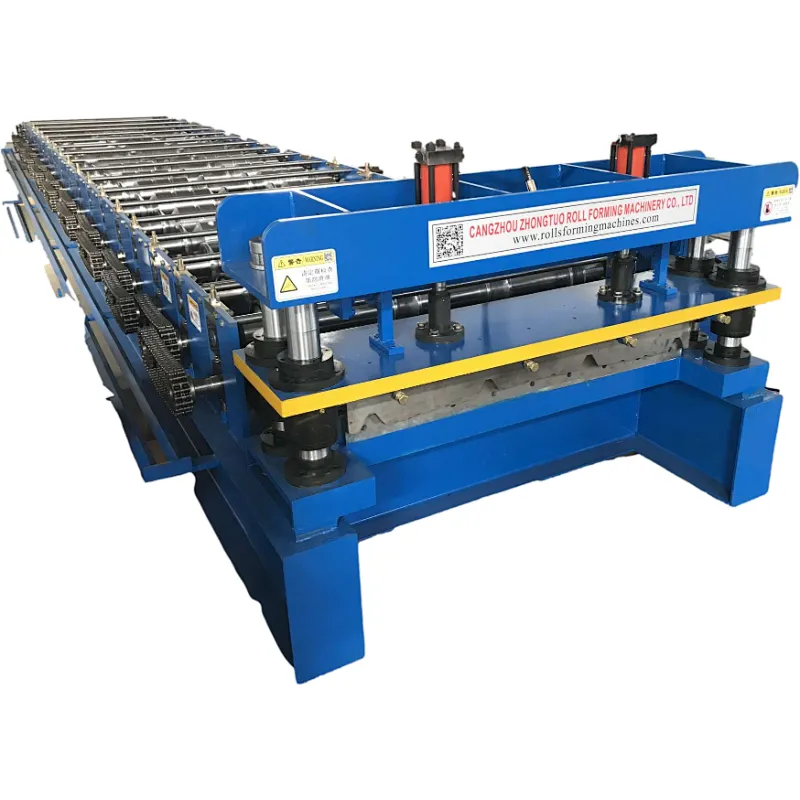 GI PPGI Roofing Sheet Roll Forming Machine Roof Wall Panel Roll Forming Machine Aluminum Trapezoidal Metal Colored Steel Tile
