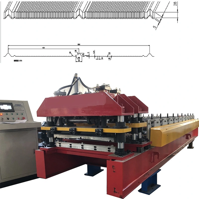 800 Glazed Tile Roofing Roll Forming Machine Glazed Tile Making Machine for Indonesia Market