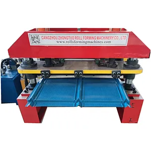 Indonesia popular step tile glazed roofing rolling forming machine tile making machine