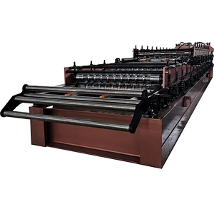 Double layer 5V roof sheet and corrugated sheets forming machine for Chile market