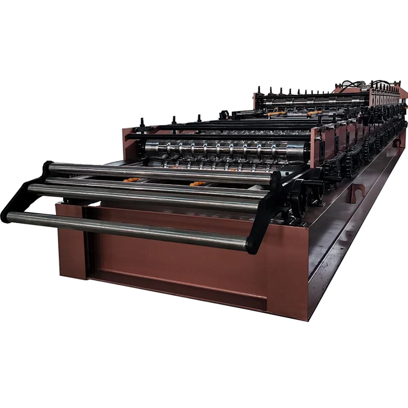 Double layer 5V roof sheet and corrugated sheets forming machine for Chile market