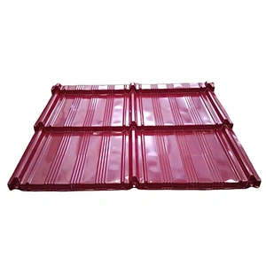 Indonesia popular step tile glazed roofing rolling forming machine tile making machine