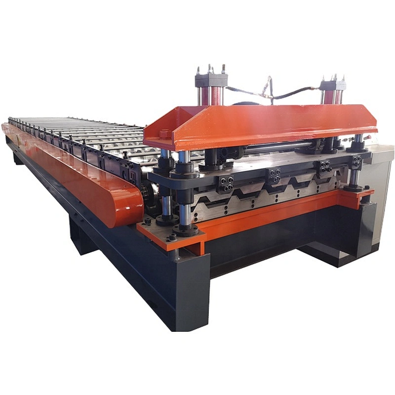GI PPGI Roofing Sheet Roll Forming Machine Roof Wall Panel Roll Forming Machine Aluminum Trapezoidal Metal Colored Steel Tile