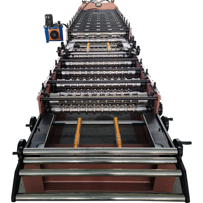 Double layer 5V roof sheet and corrugated sheets forming machine for Chile market