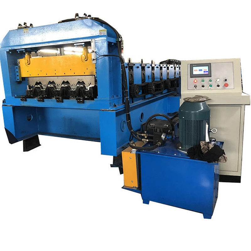 Metal Floor Deck Forming Machine For Effective Width 915mm using 1150mm input coil width