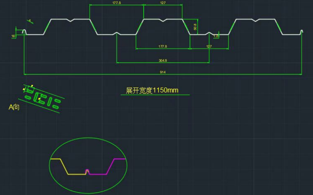 galvanzied steel decking roll forming machine