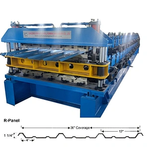 R panel & PBR panel roofing sheet machine