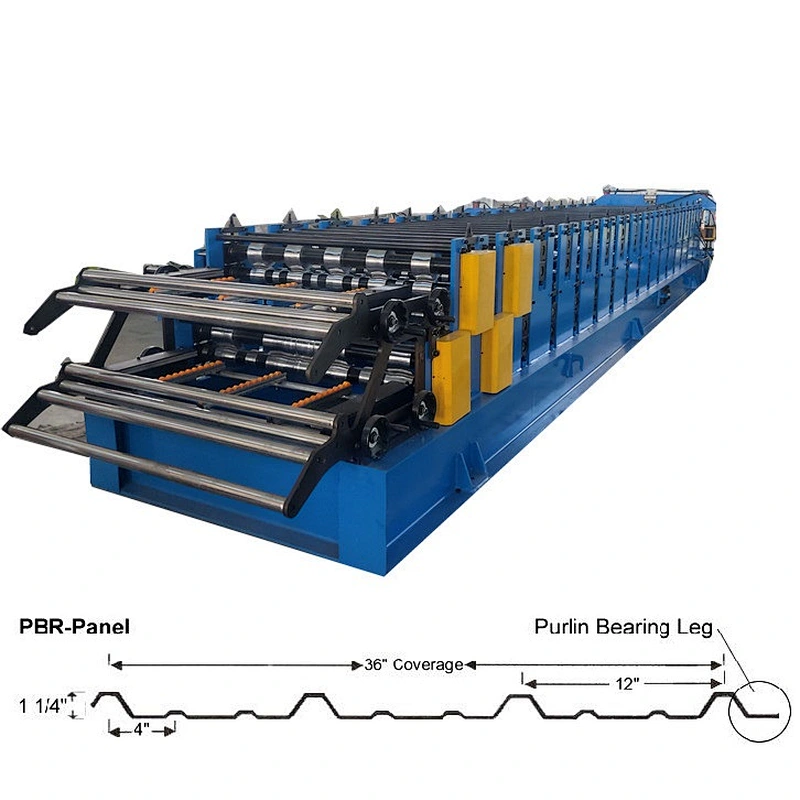 R panel & PBR panel roofing sheet machine