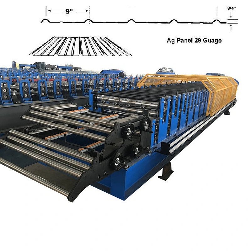 Motor shearing double layer roll forming machine for R panel and Ag panel sheets in United States Market