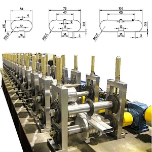 Oval Pipe Roll Forming Machine-Interlocked type