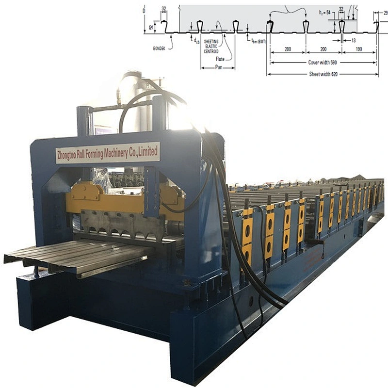 Zhongtuo Dovetail Deck Rolling Forming Machine for USA