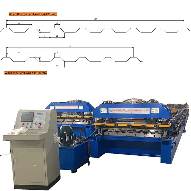 Width Adjustable U Panel Roofing Sheet Roll Forming Machine for Mexico