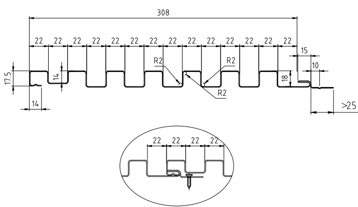 wall cladding roll forming machine
