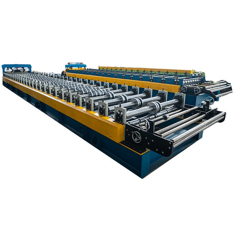 Molding Frame Trapezoidal Metal Roofing Sheet Roll Forming Machine